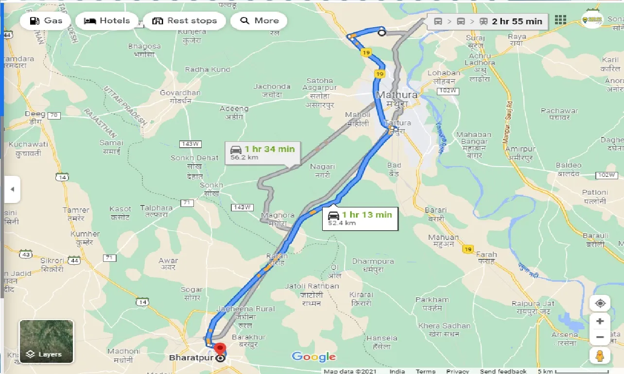 vrindavan-to-bharatpur-one-way
