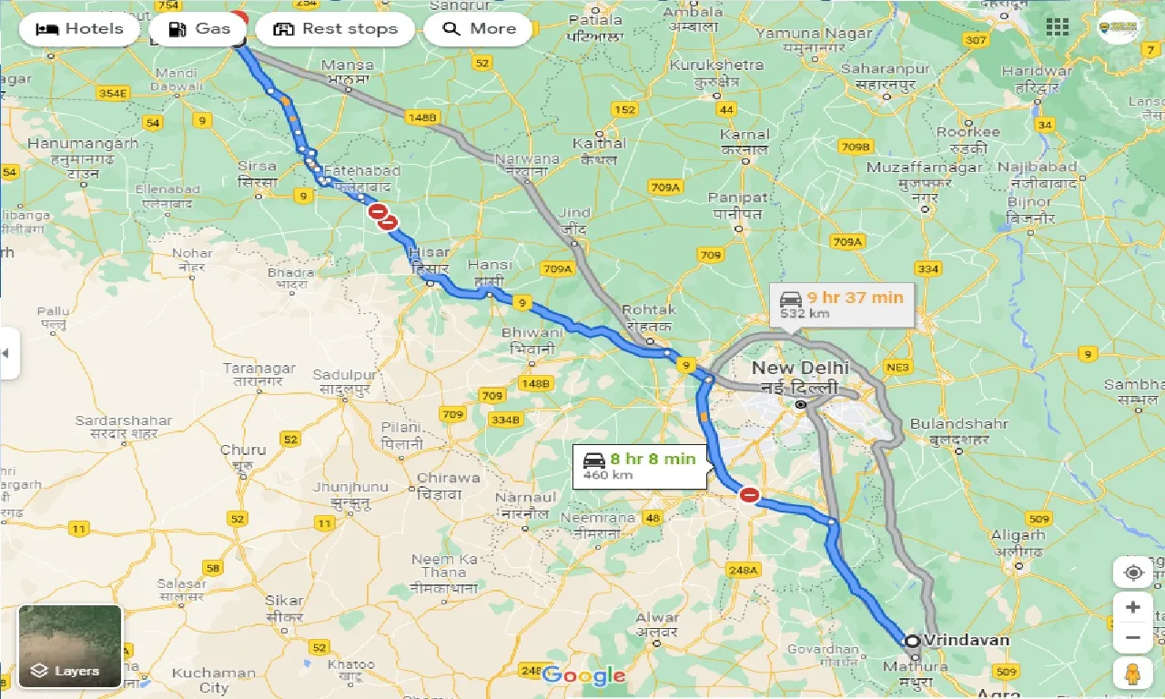 vrindavan-to-bhatinda-one-way