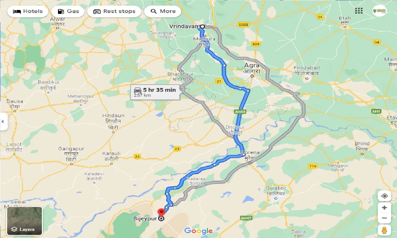 vrindavan-to-bijeypur-taxi