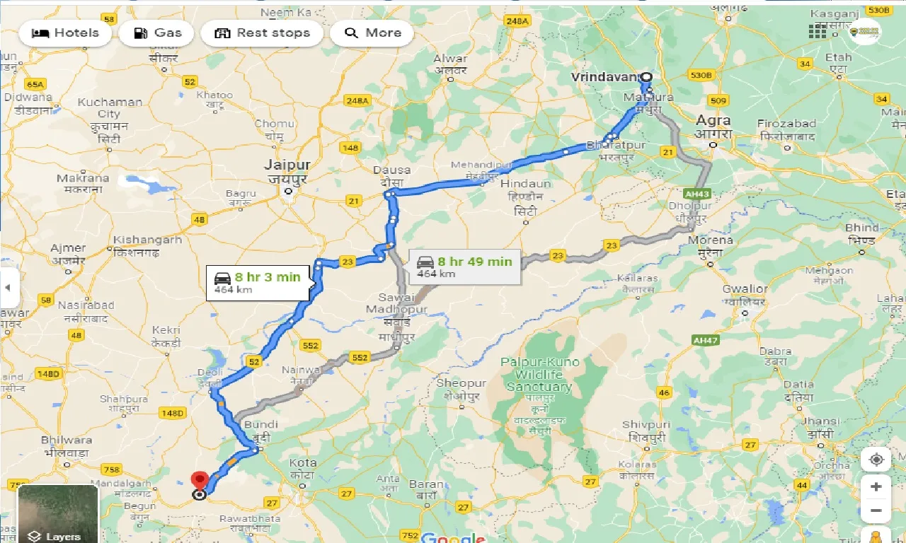 vrindavan-to-bijolia-taxi