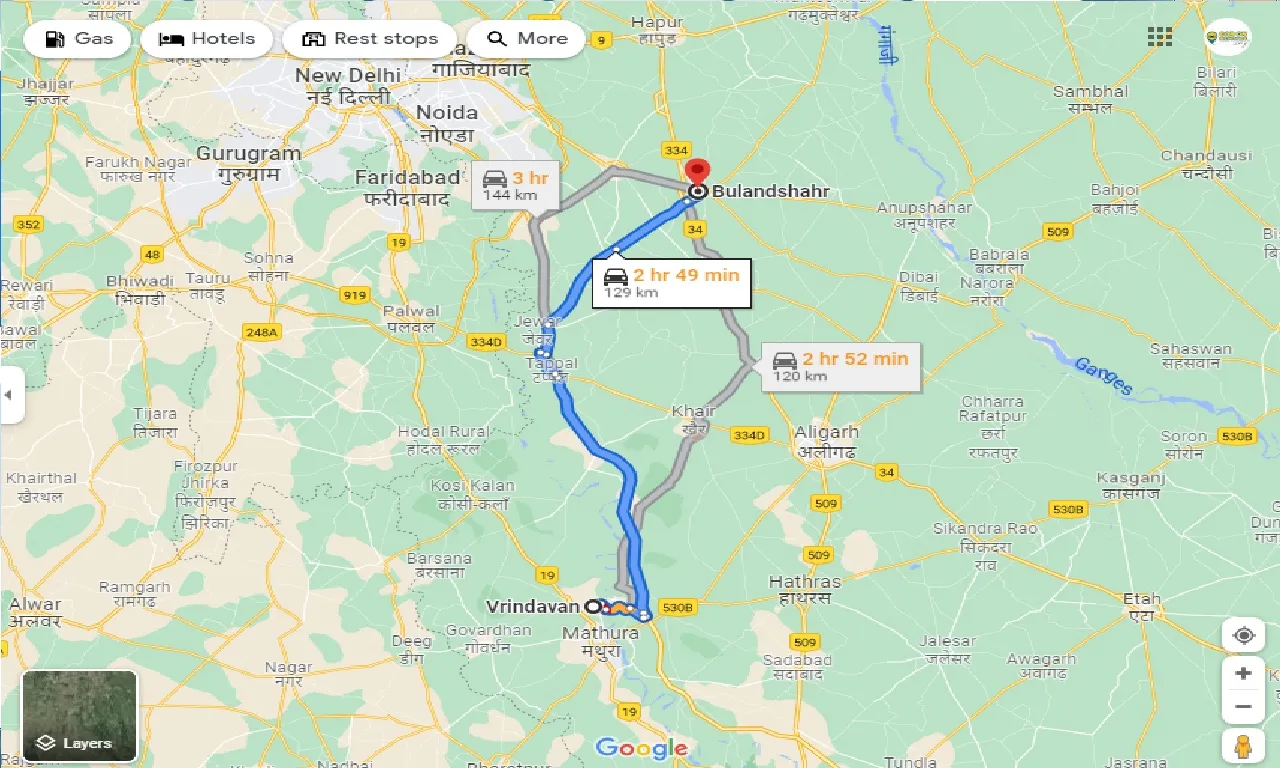vrindavan-to-bulandshahr-taxi