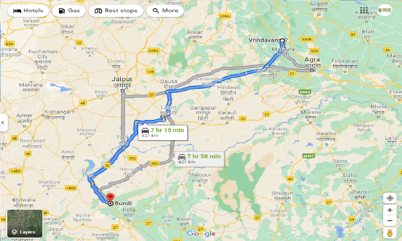 vrindavan-to-bundi-one-way