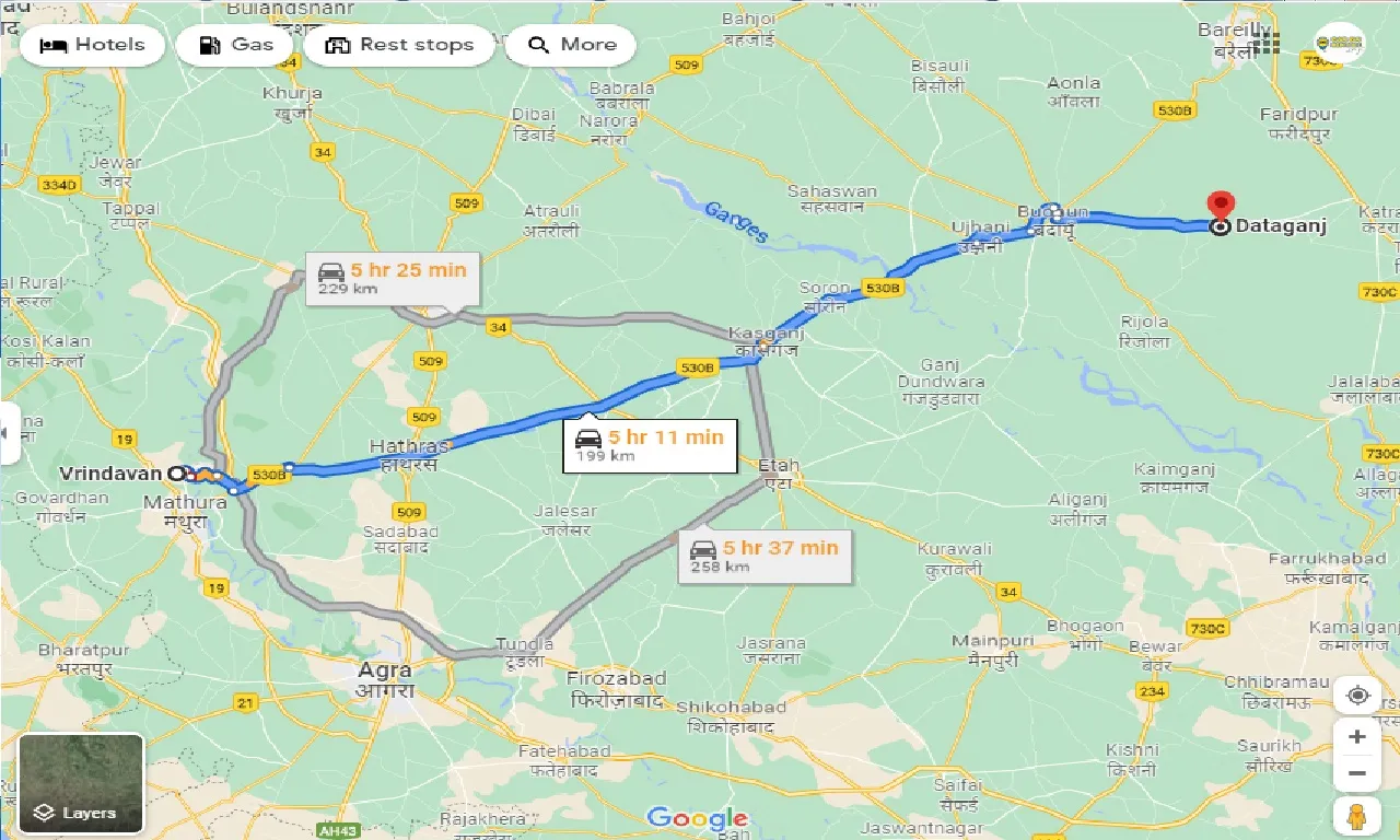vrindavan-to-dataganj-one-way