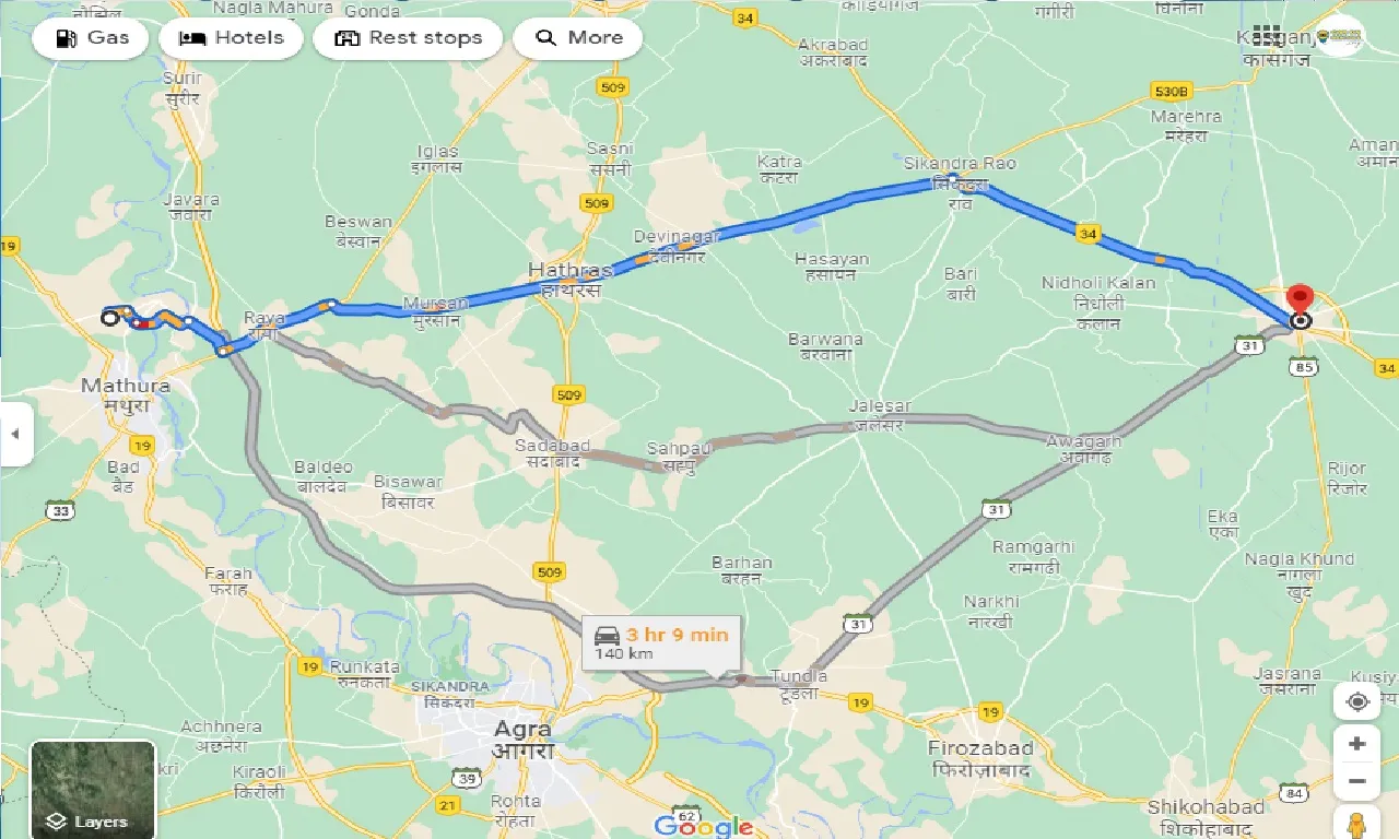 vrindavan-to-etah-one-way