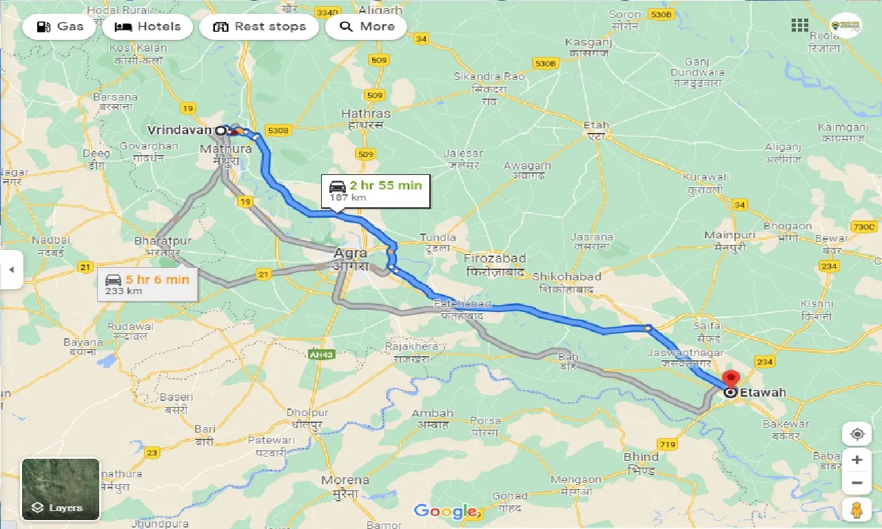 vrindavan-to-etawah-taxi