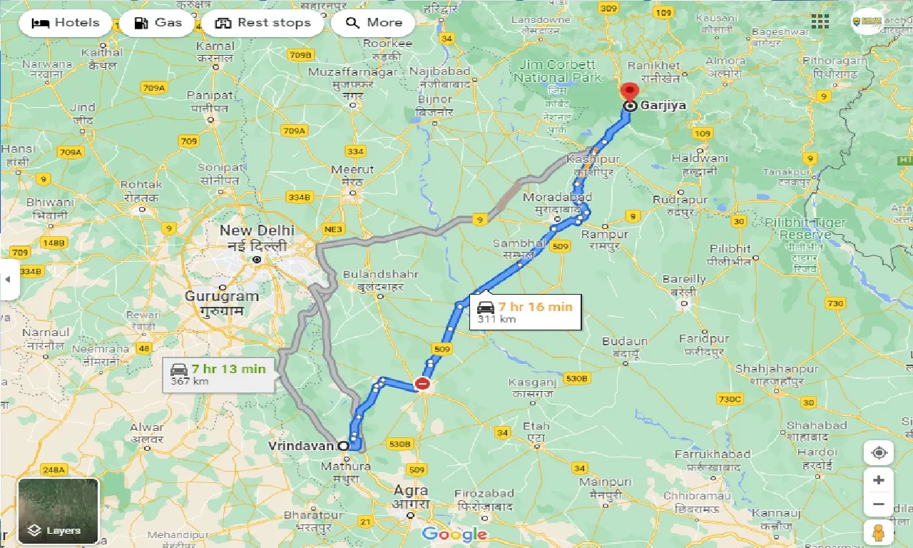 vrindavan-to-garjiya-taxi