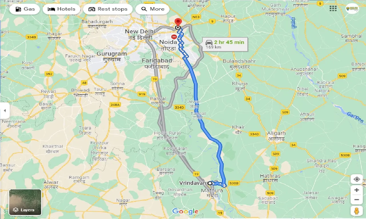 vrindavan-to-ghaziabad-one-way