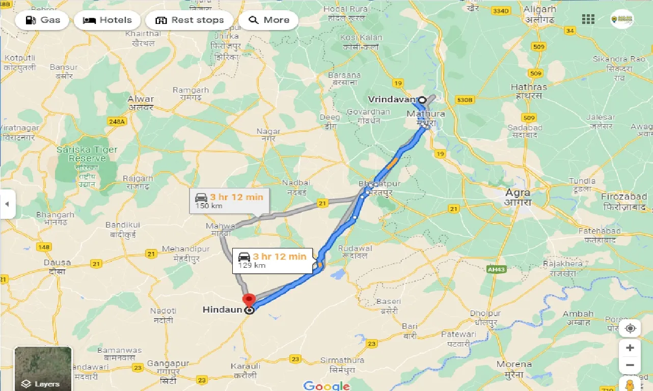 vrindavan-to-hindaun-taxi