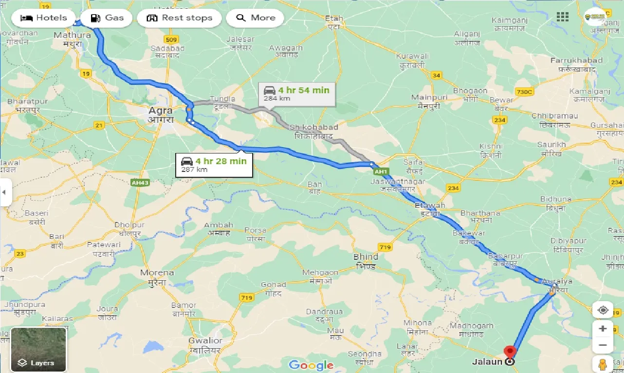 vrindavan-to-jalaun-one-way