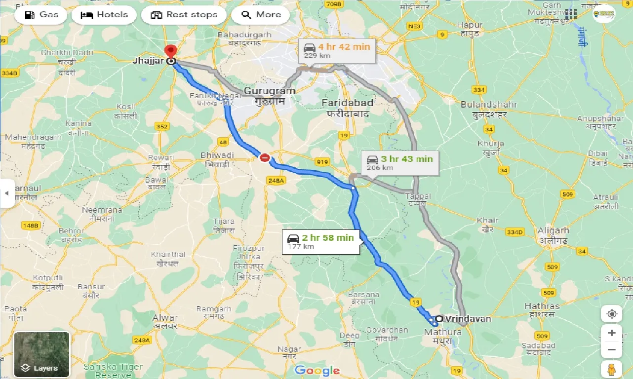 vrindavan-to-jhajjar-one-way