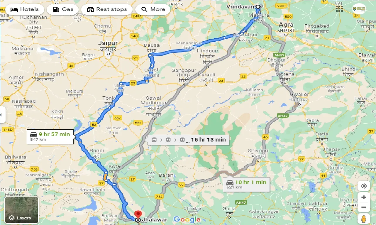 vrindavan-to-jhalawar-one-way