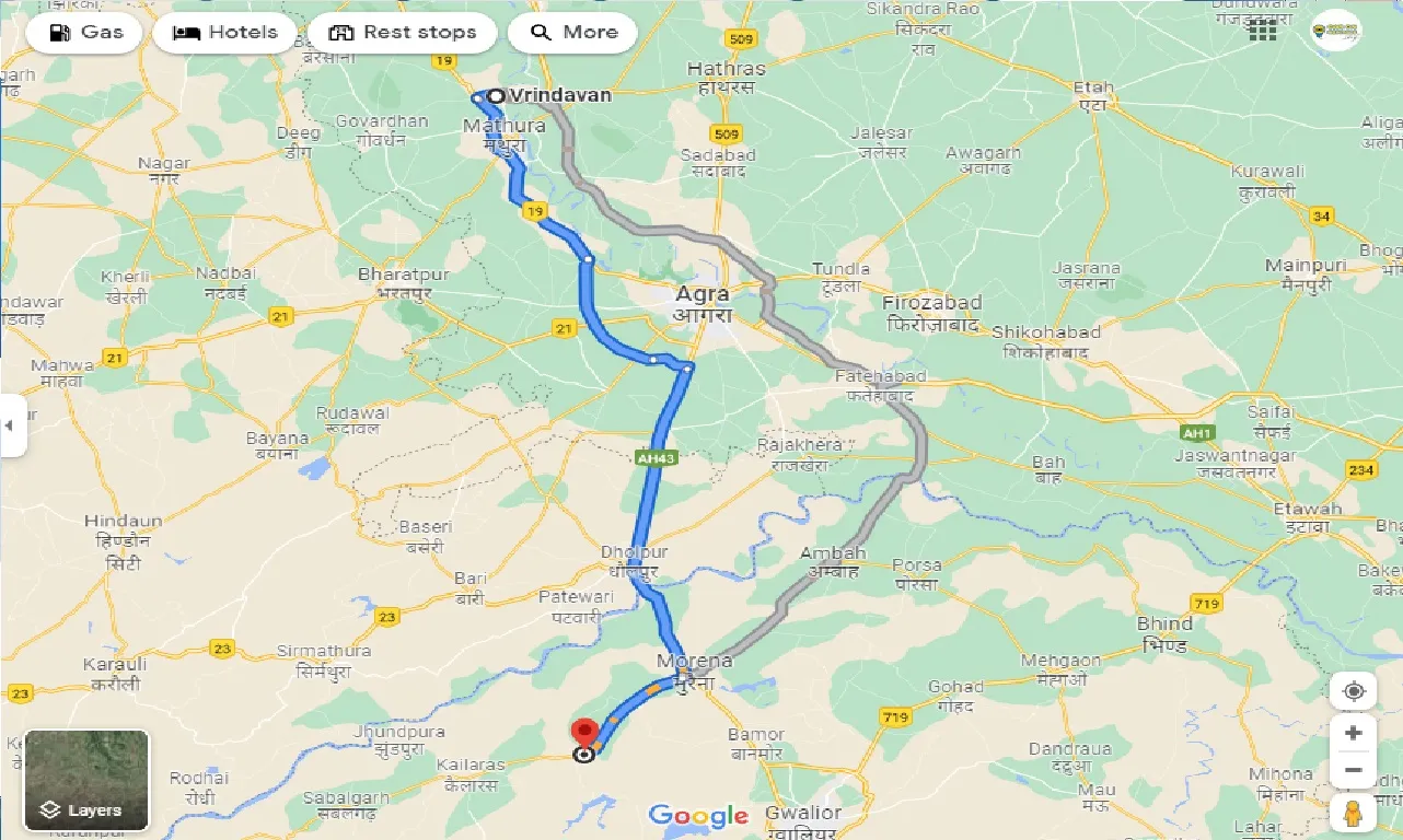 vrindavan-to-joura-one-way
