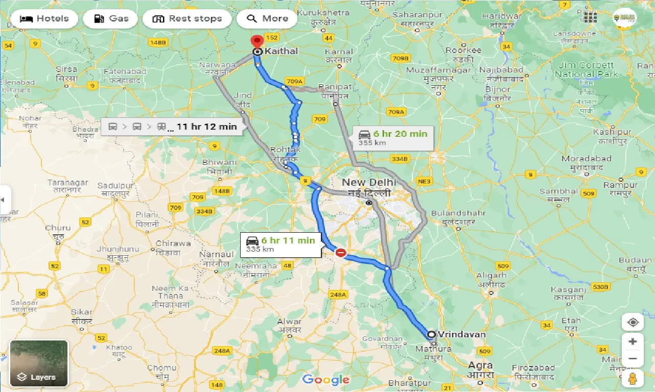 vrindavan-to-kaithal-one-way