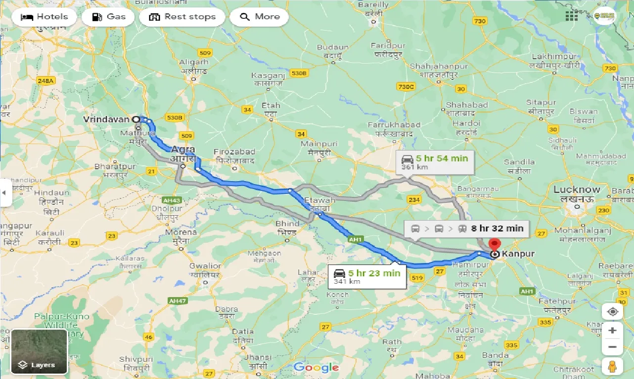 vrindavan-to-kanpur-one-way