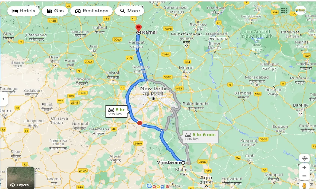 vrindavan-to-karnal-one-way