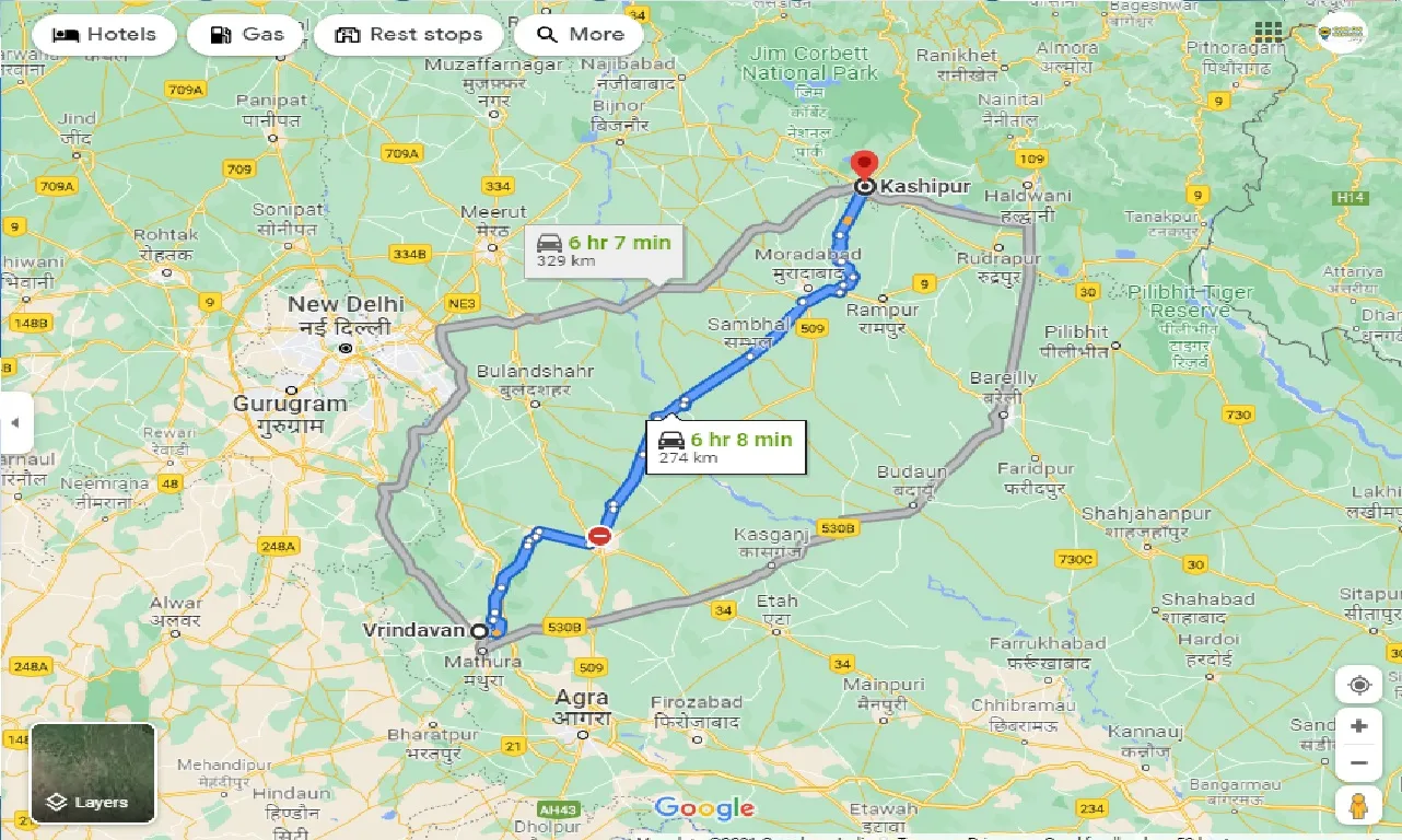 vrindavan-to-kashipur-one-way