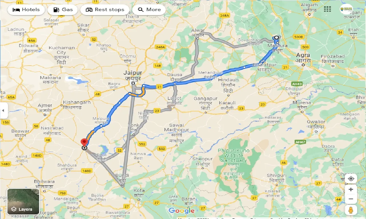 vrindavan-to-kekri-taxi