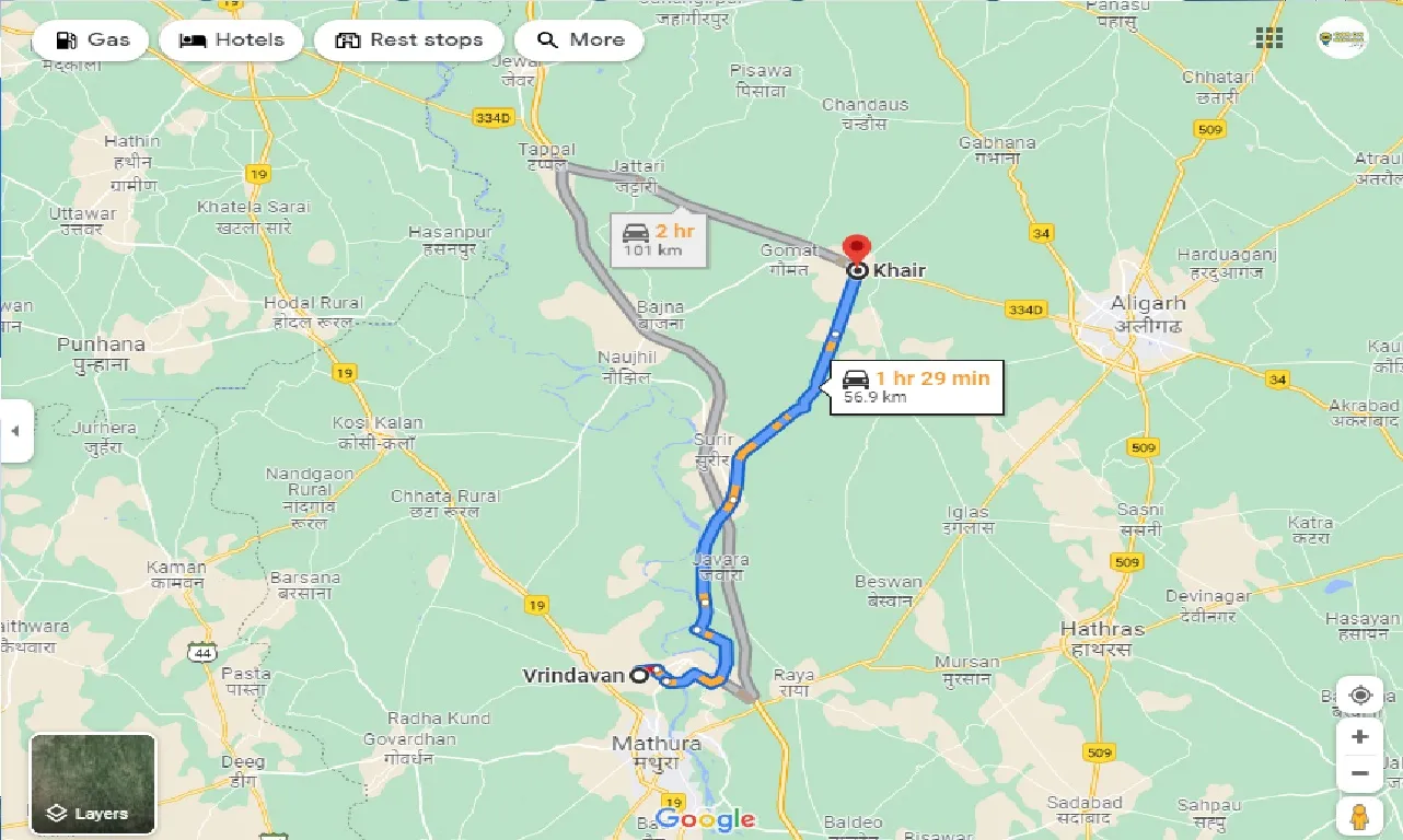 vrindavan-to-khair-taxi