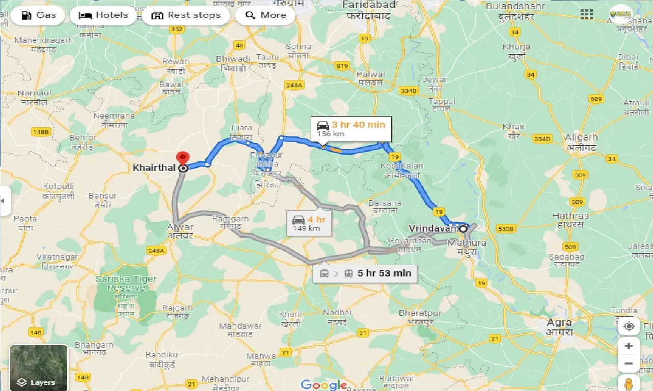 vrindavan-to-khairthal-one-way
