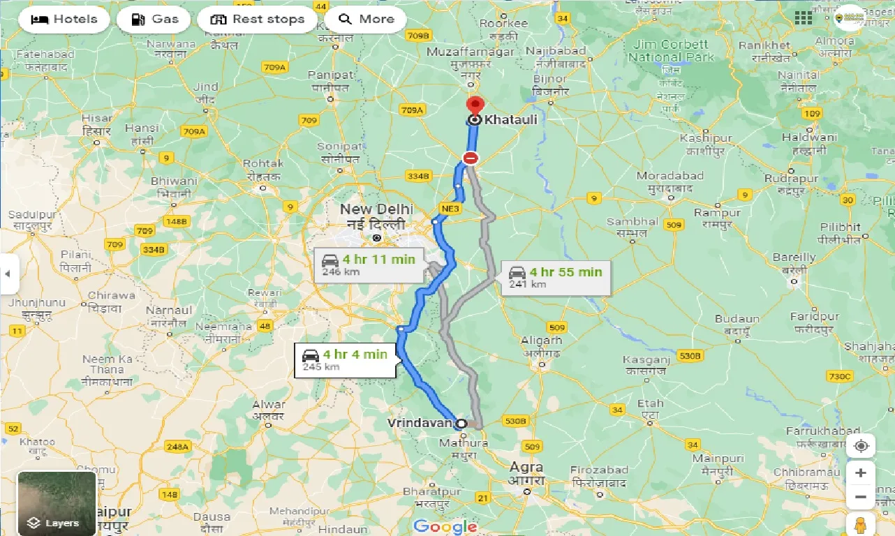 vrindavan-to-khatauli-one-way