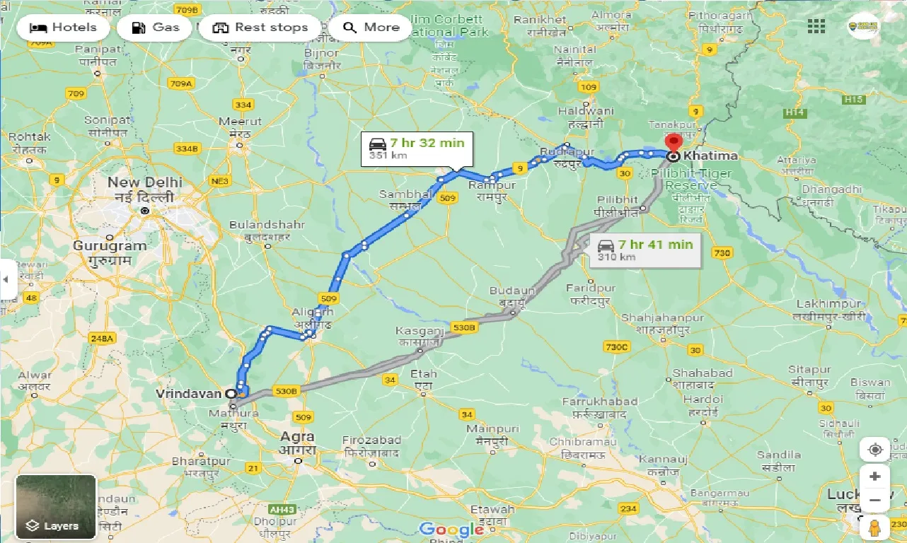 vrindavan-to-khatima-one-way