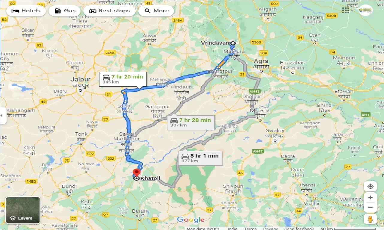 vrindavan-to-khatoli-one-way