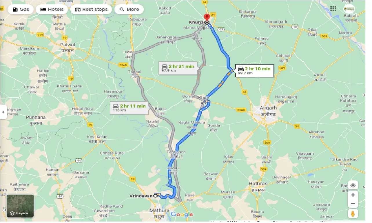 vrindavan-to-khurja-one-way