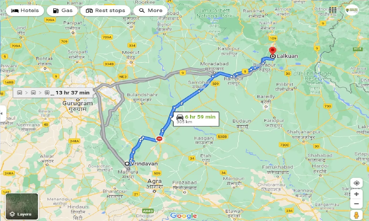 vrindavan-to-lalkuan-taxi