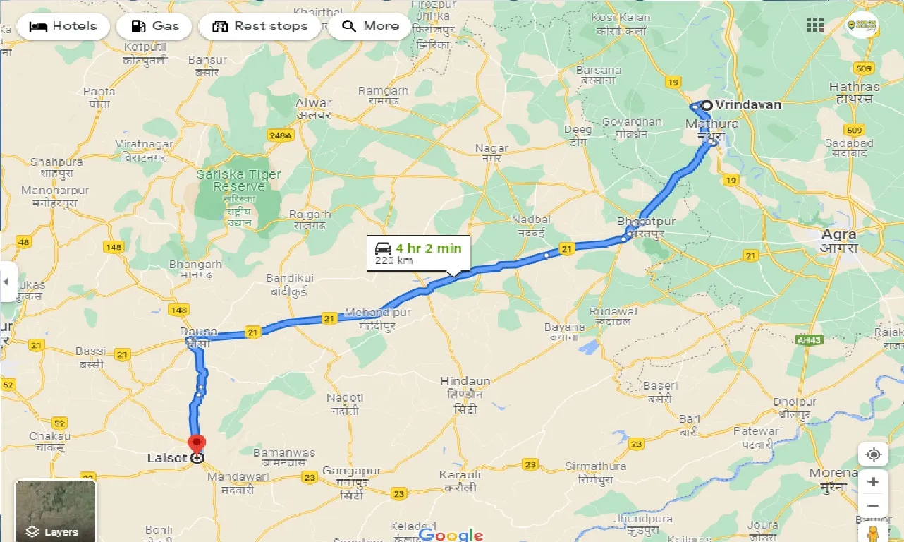 vrindavan-to-lalsot-one-way