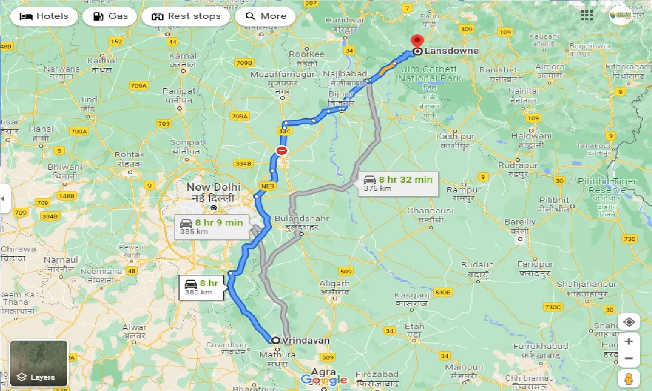 vrindavan-to-lansdowne-one-way