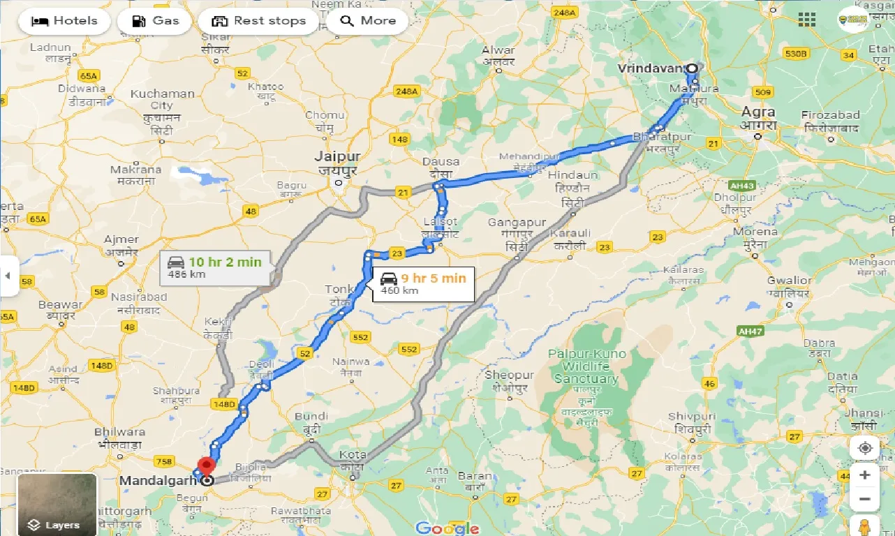 vrindavan-to-mandalgarh-taxi