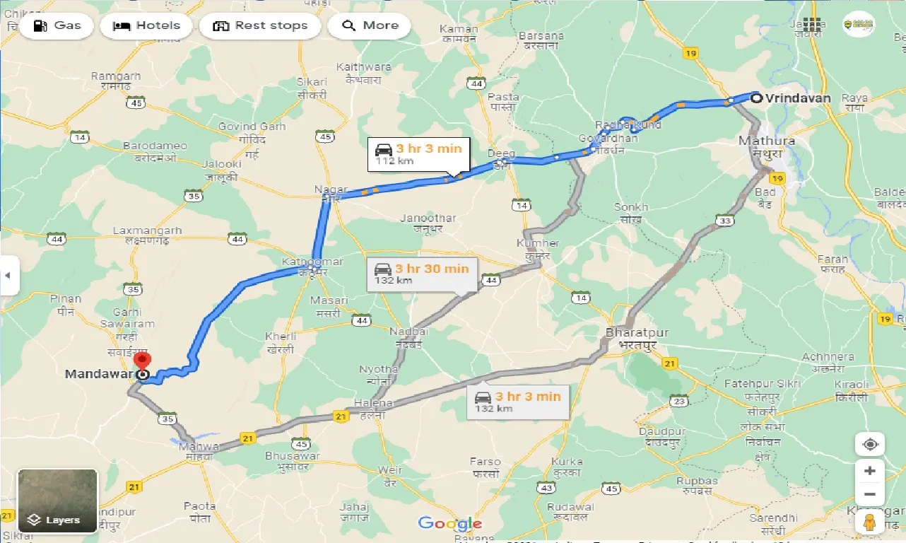 vrindavan-to-mandawar-one-way