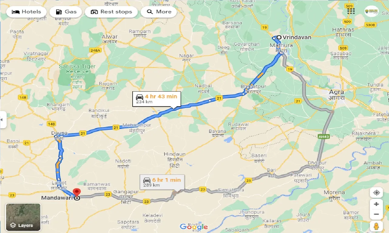 vrindavan-to-mandawari-one-way