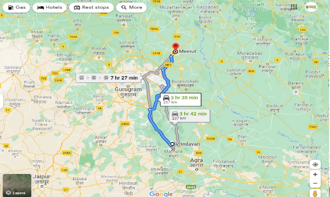 vrindavan-to-meerut-one-way