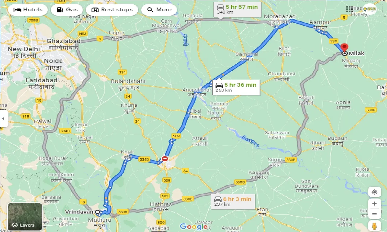 vrindavan-to-milak-one-way