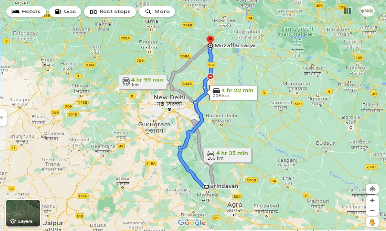 vrindavan-to-muzaffarnagar-one-way