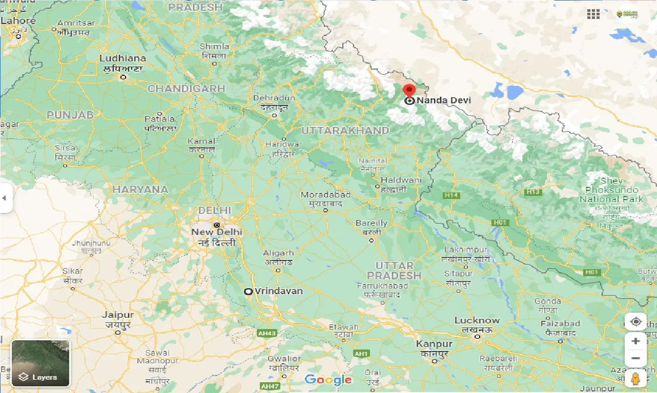 vrindavan-to-nanda-devi-national-park-one-way