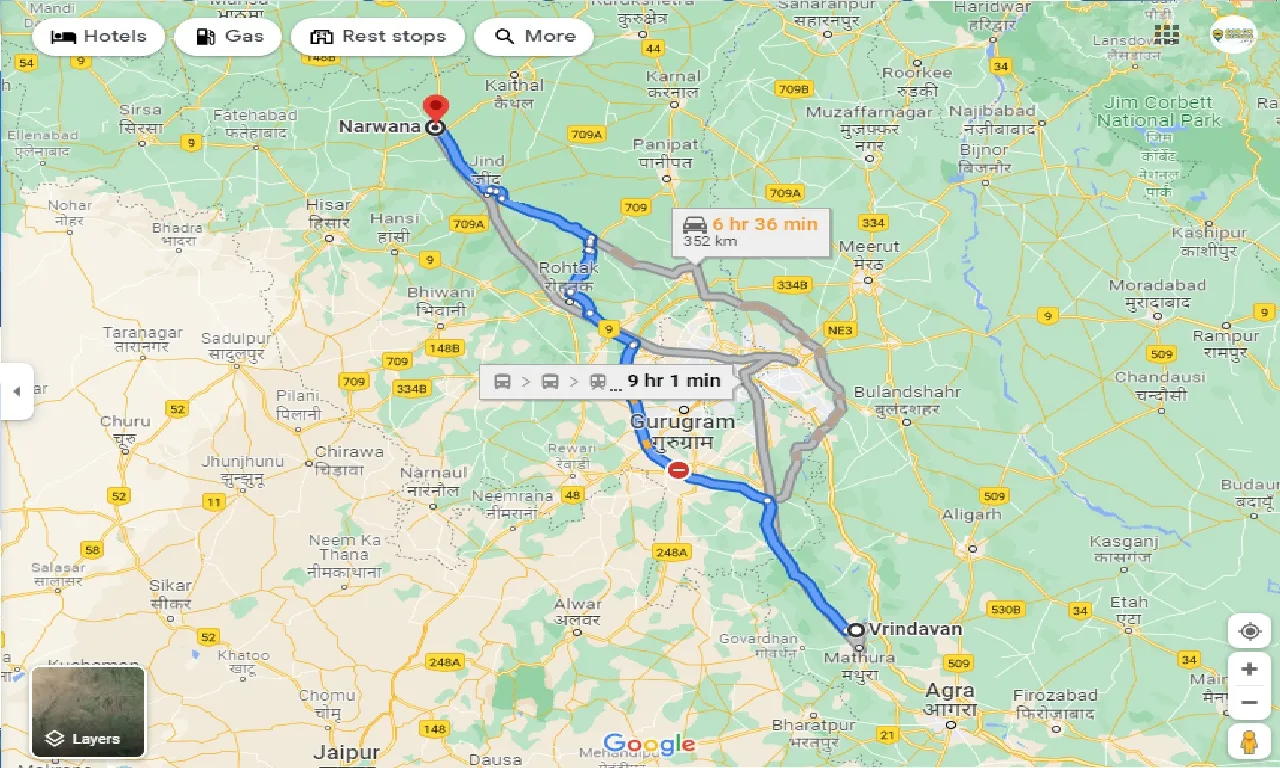 vrindavan-to-narwana-one-way