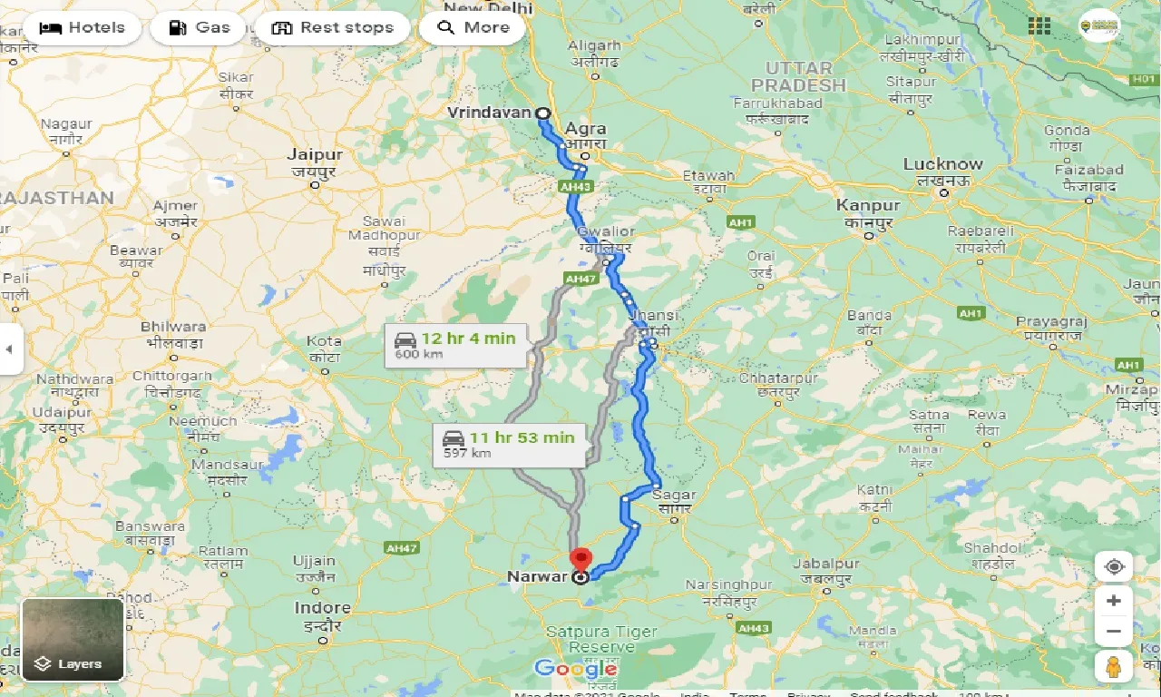 vrindavan-to-narwar-one-way