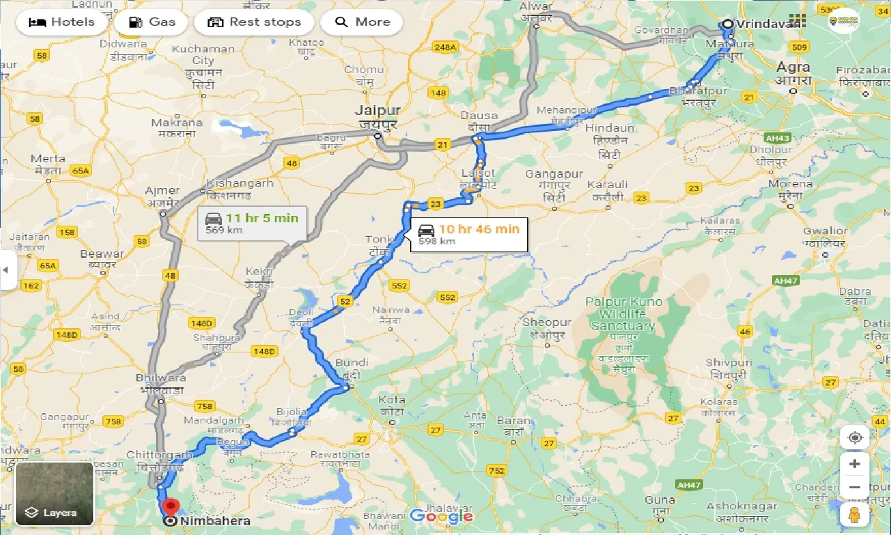 vrindavan-to-nimbahera-one-way