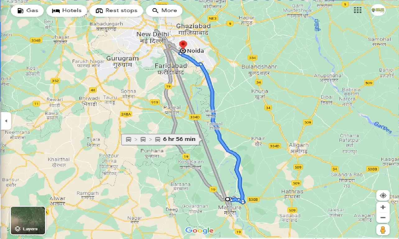 vrindavan-to-noida-round-trip