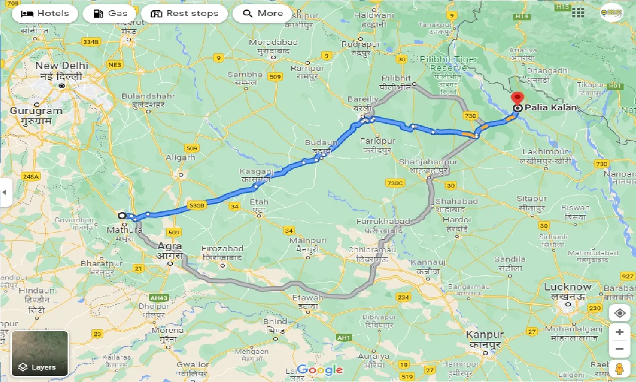 vrindavan-to-palia-kalan-one-way