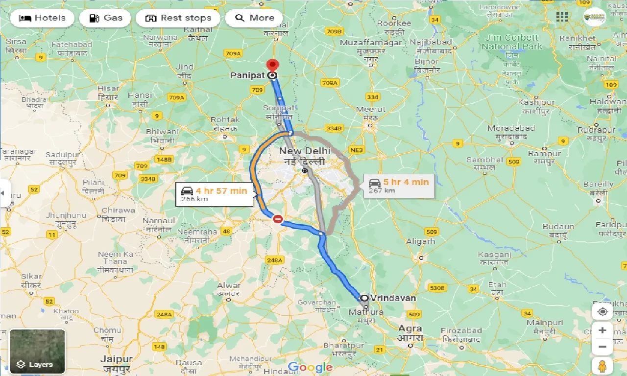 vrindavan-to-panipat-taxi