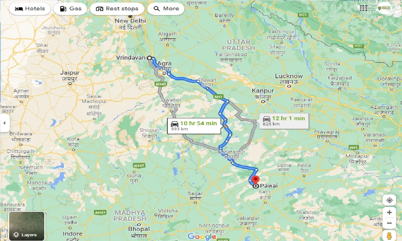 vrindavan-to-pawai-taxi