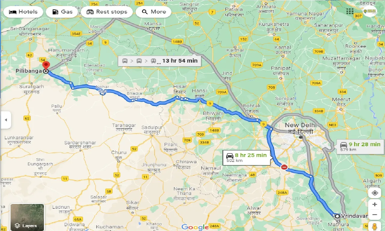 vrindavan-to-pilibhanga-taxi
