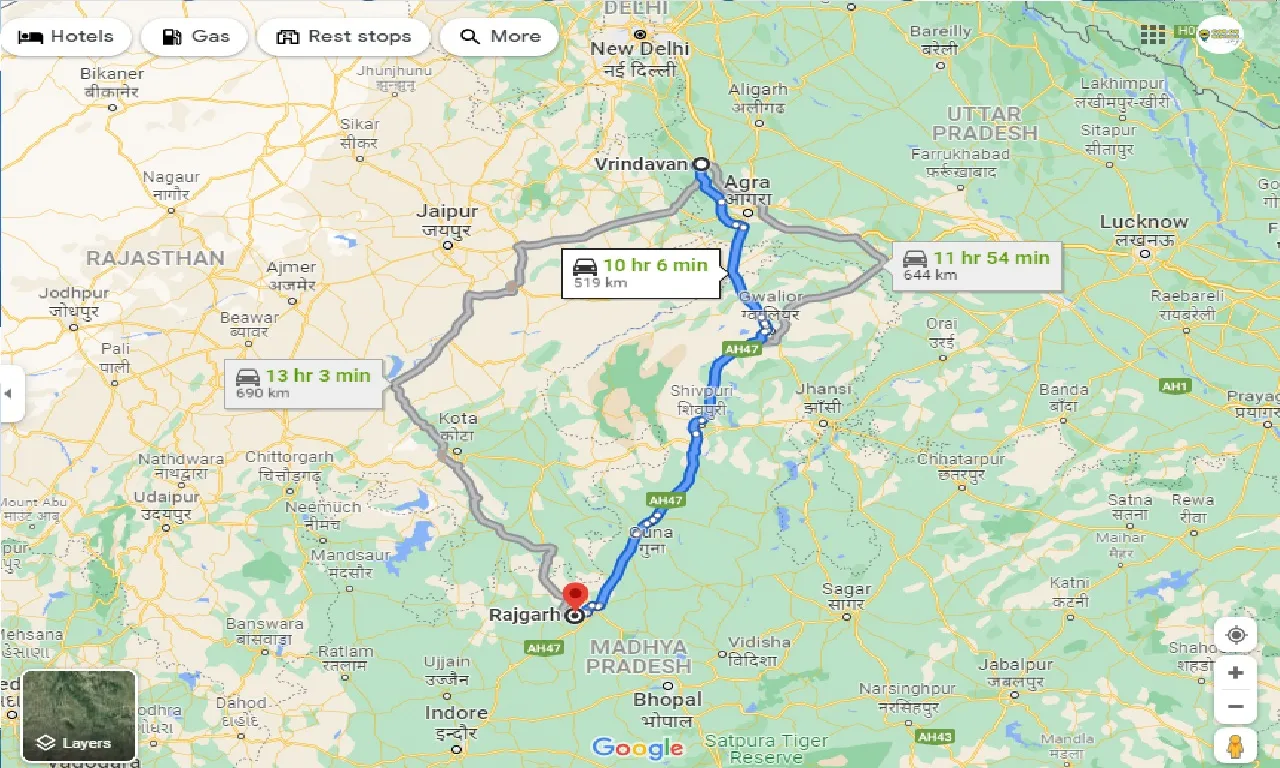 vrindavan-to-rajgarh-taxi