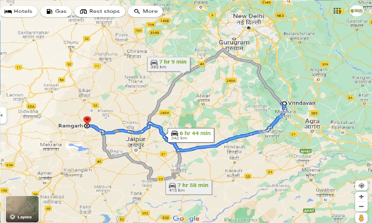 vrindavan-to-ramgarh-one-way