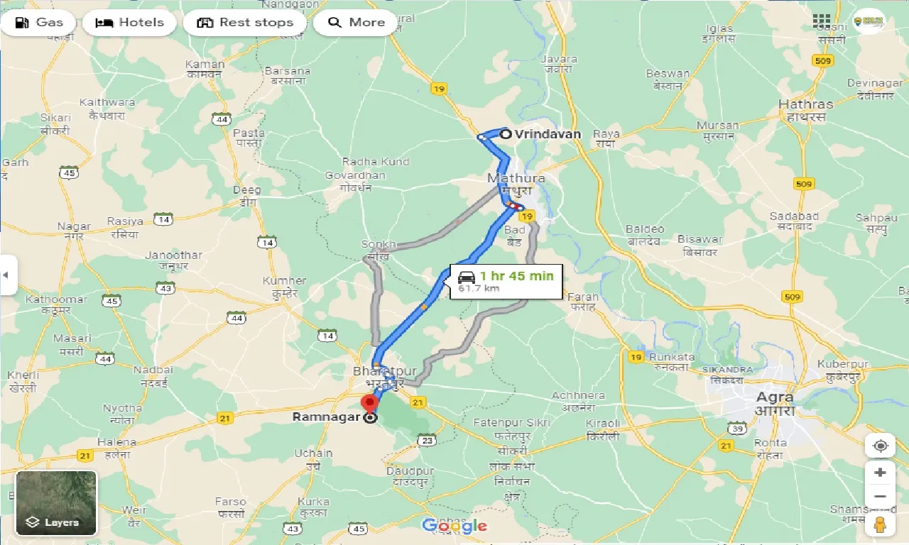 vrindavan-to-ramnagar-one-way