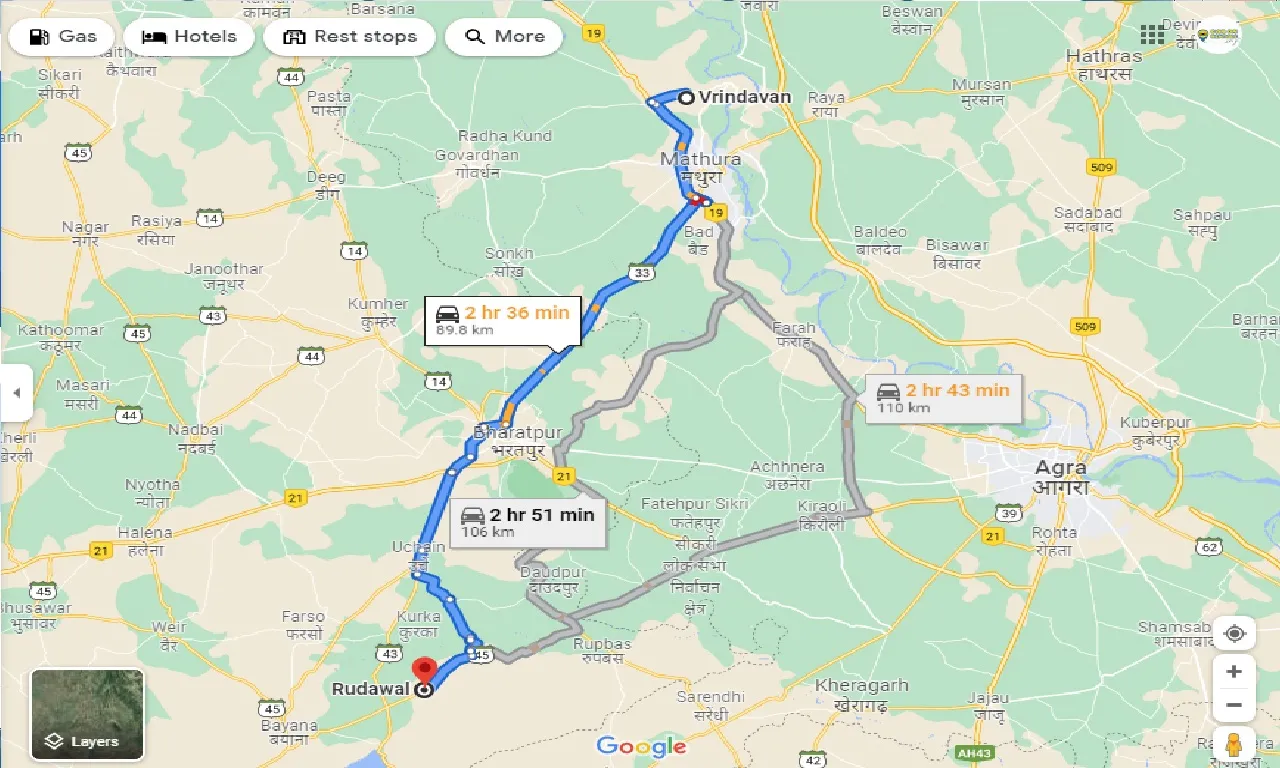 vrindavan-to-rudawal-one-way