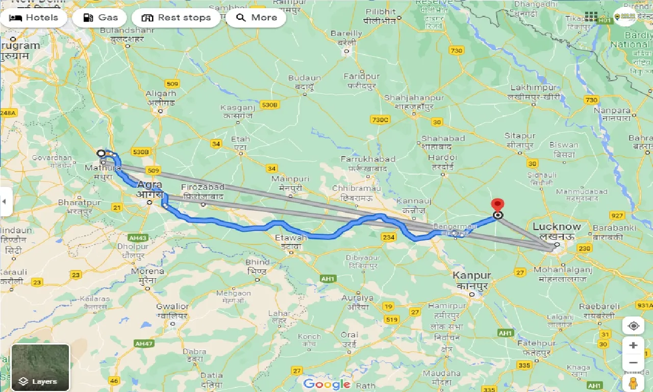 vrindavan-to-sandila-one-way